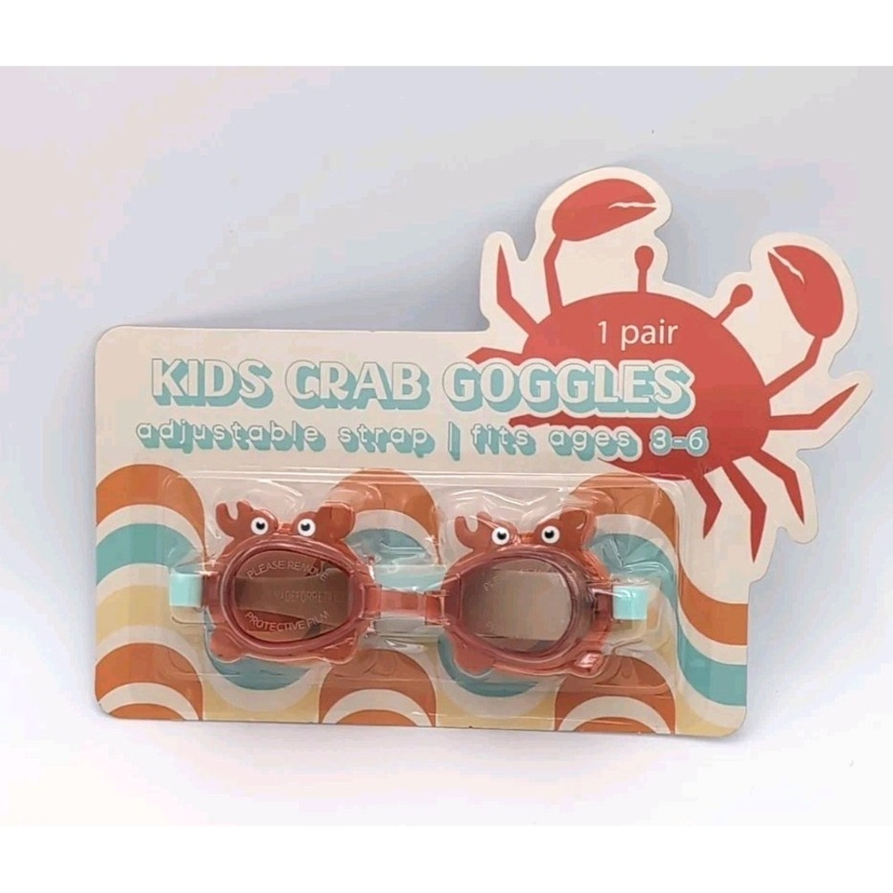 Kid's Swim Goggles Ages 3-6 Crab